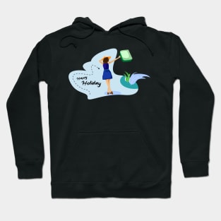 happy holiday flat design Hoodie